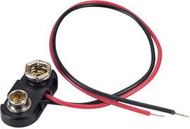 9V-os elem klipsz, patentos, 24,5 x 11,8 x 7,3 mm Tru Components 18-0094