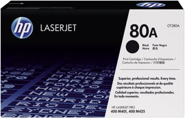 HP Toner 80A Eredeti Fekete 2700 oldal CF280A