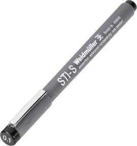 Jelölő ceruza STI Waterproof schwarz 508401694-1 Fekete Weidmüller 1 db
