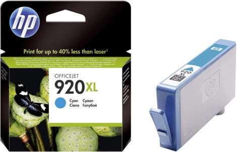 HP 920XL Tinta Eredeti Cián CD972AE Tinta