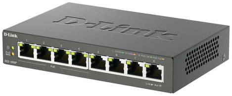 D-Link DGS-1008P Hálózati switch 8 port 1 GBit/s PoE funkció 2. kép