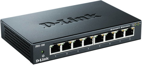 D-Link DGS-108 Hálózati switch 8 port 1 GBit/s 2. kép