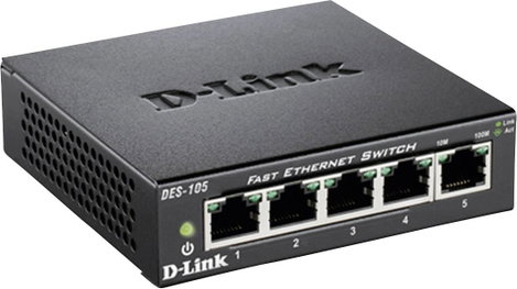 D-Link DES-105 Hálózati switch 5 port 100 MBit/s 3. kép
