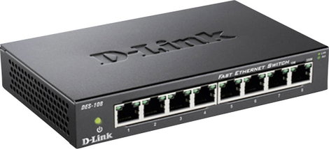 D-Link DES-108 Hálózati switch 8 port 100 MBit/s 3. kép