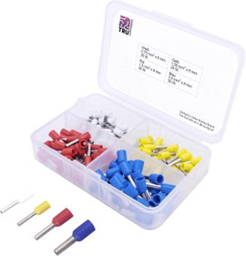 TRU COMPONENTS T1903C020 Érvéghüvely készlet 0.75 mm², 1 mm², 1.5 mm², 2.5 mm² Részlegesen szigetelt