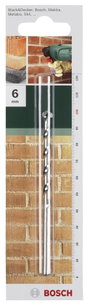 Keményfém Kő spirálfúró 6 mm Bosch Accessories 2609255427 Teljes hossz 200 mm Henger szár 1 db 2. bélyegkép