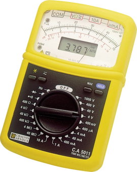 Chauvin Arnoux C.A 5011 Kézi multiméter analóg, digitális CAT IV 600 V, CAT III 1000 V Kijelző (digi