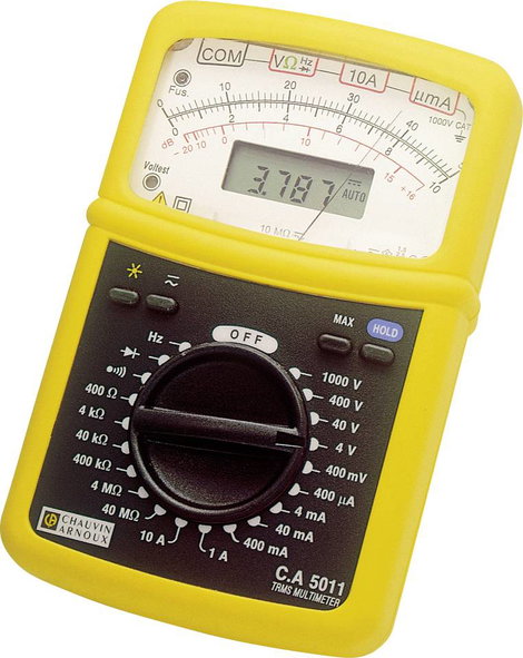 Chauvin Arnoux C.A 5011 Kézi multiméter analóg, digitális CAT IV 600 V, CAT III 1000 V Kijelző (digi