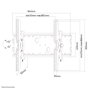 Neomounts PLASMA-W200 TV fali tartó 94,0 cm (37) - 215,9 cm (85) Dönthető 7. bélyegkép