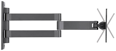 Monitor fali tartó 25,4 cm (10) - 68,6 cm (27) Dönthető + forgatható NewStar FPMA-W830BLACK 5. kép