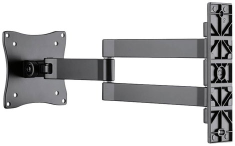 Monitor fali tartó 25,4 cm (10) - 68,6 cm (27) Dönthető + forgatható NewStar FPMA-W830BLACK 6. kép