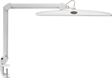 LED-es íróasztali lámpa csíptethető talppal 21 W, fehér, Maul Work 8205202