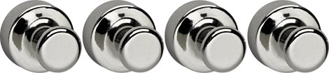 Maul (Ø x Ma) 15 mm x 20 mm Ezüst 4 db 6168796