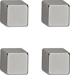 Maul (Sz x Ma x Mé) 10 x 10 x 10 mm Ezüst 4 db 6169296