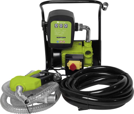 Elektronikus dízel- és fűtőolaj szivattyú 230 V Zipper 2400 l/óra Védőérintkezős dugóval, Számlálóva