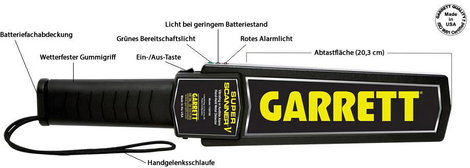 Garrett Super Scanner V Kézi detektor Digitális (LED), akusztikus 1165190 11. kép
