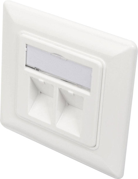 Digitus DN-93801-1 Keystone tartó 2-szeres Fehér