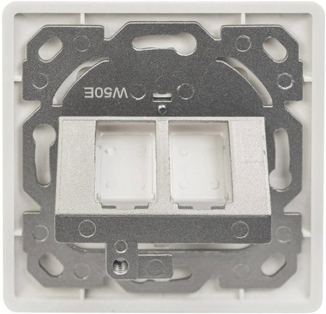 Digitus DN-93801-1 Keystone tartó 2-szeres Fehér 5. kép
