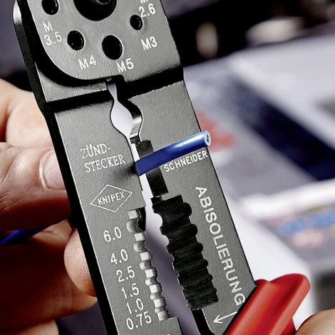 Knipex KNIPEX 97 32 240 Krimpelőfogó Szigetelt kábelsaruk, Szigetelt dugós csatlakozó 1.5 - 6 mm² 5. kép