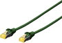 Digitus DK-1644-A-0025/G RJ45 Hálózati kábel, patchkábel CAT 6A S/FTP 0.25 m Zöld Halogénmentes, sod bélyegkép