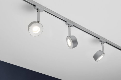 Nagyfeszültségű sínrendszer lámpa URail Fixen beépített LED-es 4 W LED Paulmann Pellet Fehér, Króm (