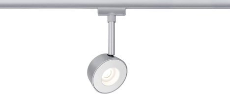 Nagyfeszültségű sínrendszer lámpa URail Fixen beépített LED-es 4 W LED Paulmann Pellet Fehér, Króm ( 3. kép