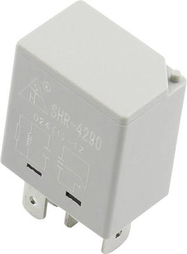 Autó relé, 24 VDC 30A, Tru Components SHR-4290