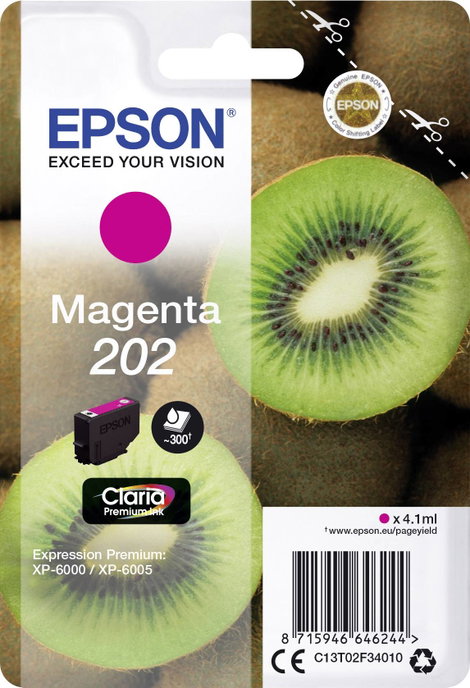 Epson Tinta T02F3, 202 Eredeti Bíbor C13T02F34010