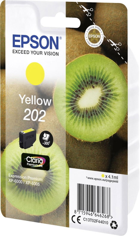 Epson Tinta T02F4, 202 Eredeti Sárga C13T02F44010 2. kép