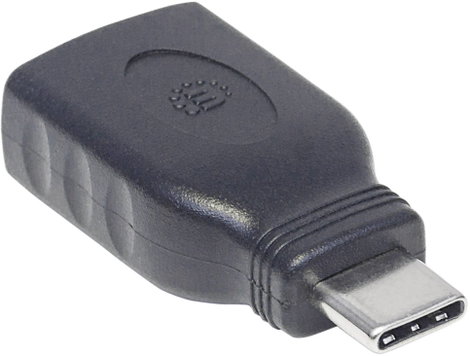 Manhattan USB 3.0 Átalakító [1x USB 3.1 dugó, C típus - 1x USB 3.1 alj, A típus] Adapter USB-C Steck 3. kép