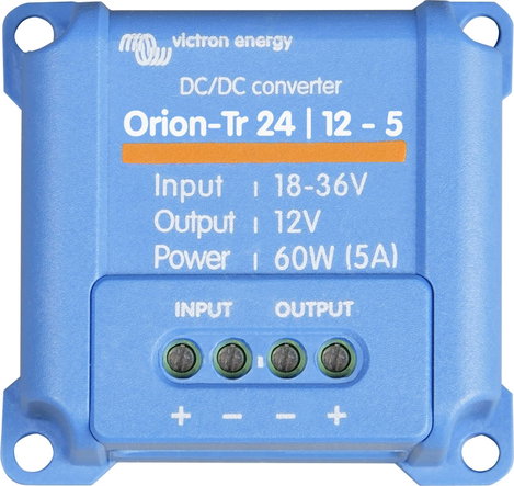 Feszültség átalakító inverter DC/DC bem: 18-35 V, kim: 12,5 V 7 A 60 W, Victron Energy Orion-Tr 24/1