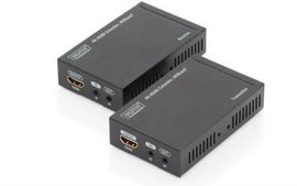 HDMI jeltovábbító Extender RJ45 hálózati kábelen keresztül 70 m, Digitus DS-55500