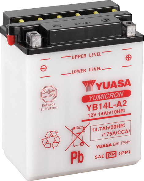 Motorkerékpár elem Yuasa YB14L-A2 12 V 14 Ah A következő modellekhez Motorkerékpárok, Motoros roller
