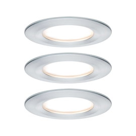 Fürdőszobai beépíthető lámpa 3 részes készlet LED LED 19.5 W IP44 Paulmann Nova Alumínium