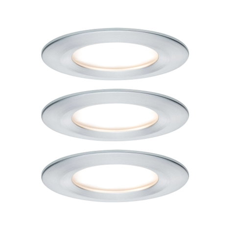 Fürdőszobai beépíthető lámpa 3 részes készlet LED LED 19.5 W IP44 Paulmann Nova Alumínium