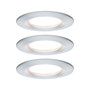 Fürdőszobai beépíthető lámpa 3 részes készlet LED LED 19.5 W IP44 Paulmann Nova Alumínium bélyegkép