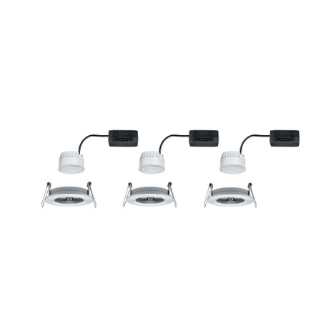 Fürdőszobai beépíthető lámpa 3 részes készlet LED LED 19.5 W IP44 Paulmann Nova Alumínium 2. kép