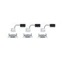 Fürdőszobai beépíthető lámpa 3 részes készlet LED LED 19.5 W IP44 Paulmann Nova Alumínium 2. bélyegkép