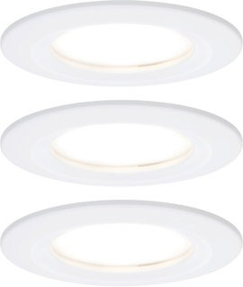 Fürdőszobai beépíthető lámpa 3 részes készlet LED LED 19.5 W IP44 Paulmann Nova Fehér (matt)