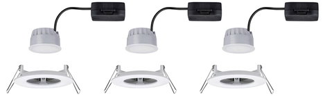 Fürdőszobai beépíthető lámpa 3 részes készlet LED LED 19.5 W IP44 Paulmann Nova Fehér (matt) 3. kép