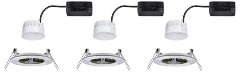 Fürdőszobai beépíthető lámpa 3 részes készlet LED LED 19.5 W IP44 Paulmann Nova Nemesacél (matt) 4. kép