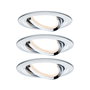 Beépíthető lámpa 3 részes készlet LED LED 19.5 W Paulmann 93452 Nova Króm (fényes) bélyegkép