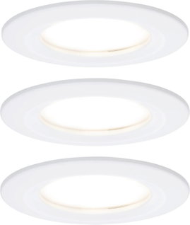 Fürdőszobai beépíthető lámpa 3 részes készlet LED LED 19.5 W IP44 Paulmann Nova Fehér (matt)
