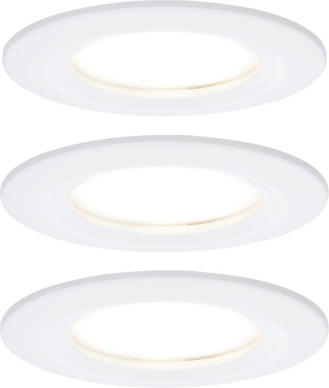 Fürdőszobai beépíthető lámpa 3 részes készlet LED LED 19.5 W IP44 Paulmann Nova Fehér (matt)