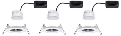 Fürdőszobai beépíthető lámpa 3 részes készlet LED LED 19.5 W IP44 Paulmann Nova Fehér (matt) 3. kép