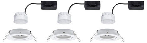 Beépíthető LED-es lámpa készlet, 3 részes, 19,5 W, fehér, Paulmann 93449 Nova 4. kép
