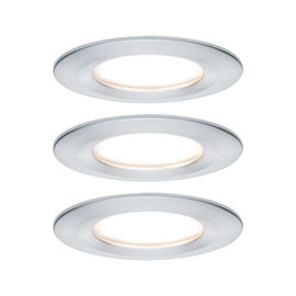 Fürdőszobai beépíthető lámpa 3 részes készlet LED LED 19.5 W IP44 Paulmann Nova Alumínium