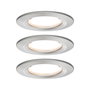 Fürdőszobai beépíthető lámpa 3 részes készlet LED LED 19.5 W IP44 Paulmann Nova Nemesacél (matt) bélyegkép