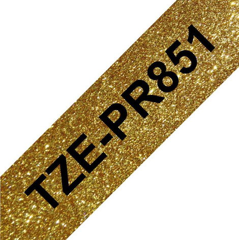 Feliratozó szalag Brother TZe-PR851 Szalagszín: Arany Szövegszín:Fekete 24 mm 8 m 2. kép