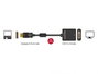 Delock Kijelző csatlakozó / DVI Átalakító kábel DisplayPort dugó, DVI, 24+5 pólusú Aljzat 0.20 m Fek 2. bélyegkép